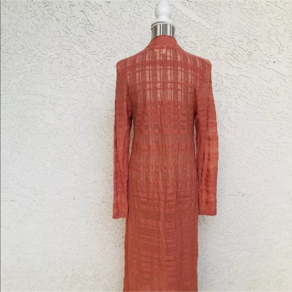 Anthropologie Moth Peach Sun Duster Sweater - Picture 6 of 7